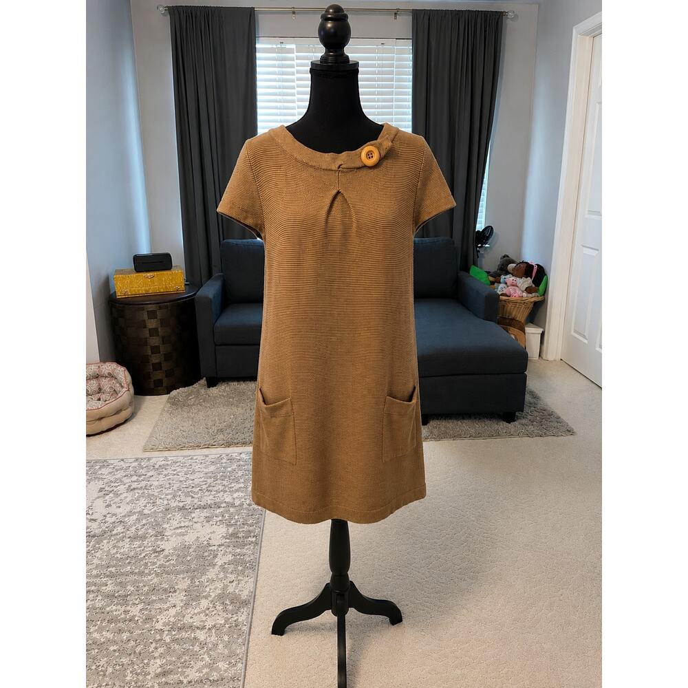 Derek Heart Brown Sweater Dress Size 2X Cozy Knit Long Sleeve - Picture 2 of 4